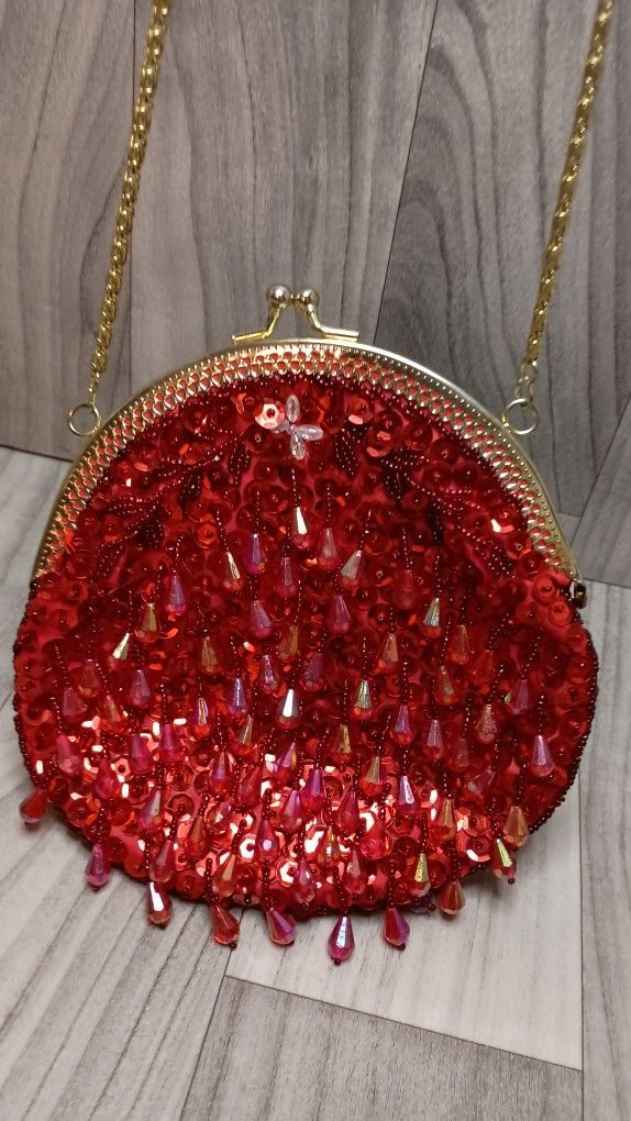 Ruby Red Coin Purse