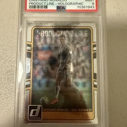 Cristiano Ronaldo PSA 9 Donruss 2016