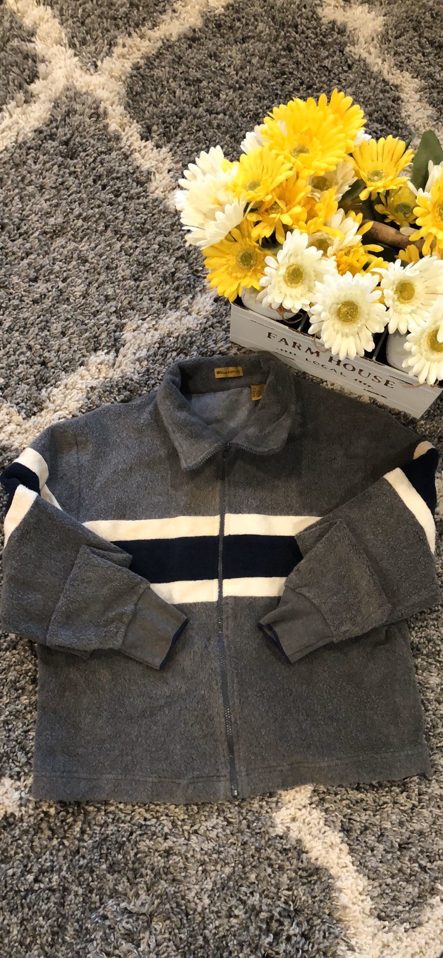 Blue Asphalt Fleece Jacket. Size L