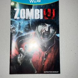 Manual Only Zombiu For The Wii U
