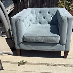 Teal comfortable chair