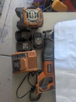 Ridgid Sawsall And Bluetooth Speaker