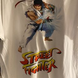 Street Fighter Ryu Vs Akuma White T-shirt