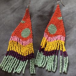 Earrings beaded