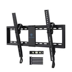 PERLESMITH UL Listed TV Mount for Most 37-82 inch TV, Universal Tilt TV Wall Mount Fits 16"- 24" Wood Stud with Loading 132 lbs & Ma🆕👍Retails $39.99