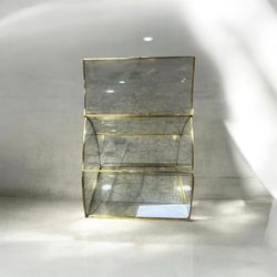Caja de cristal decorativa