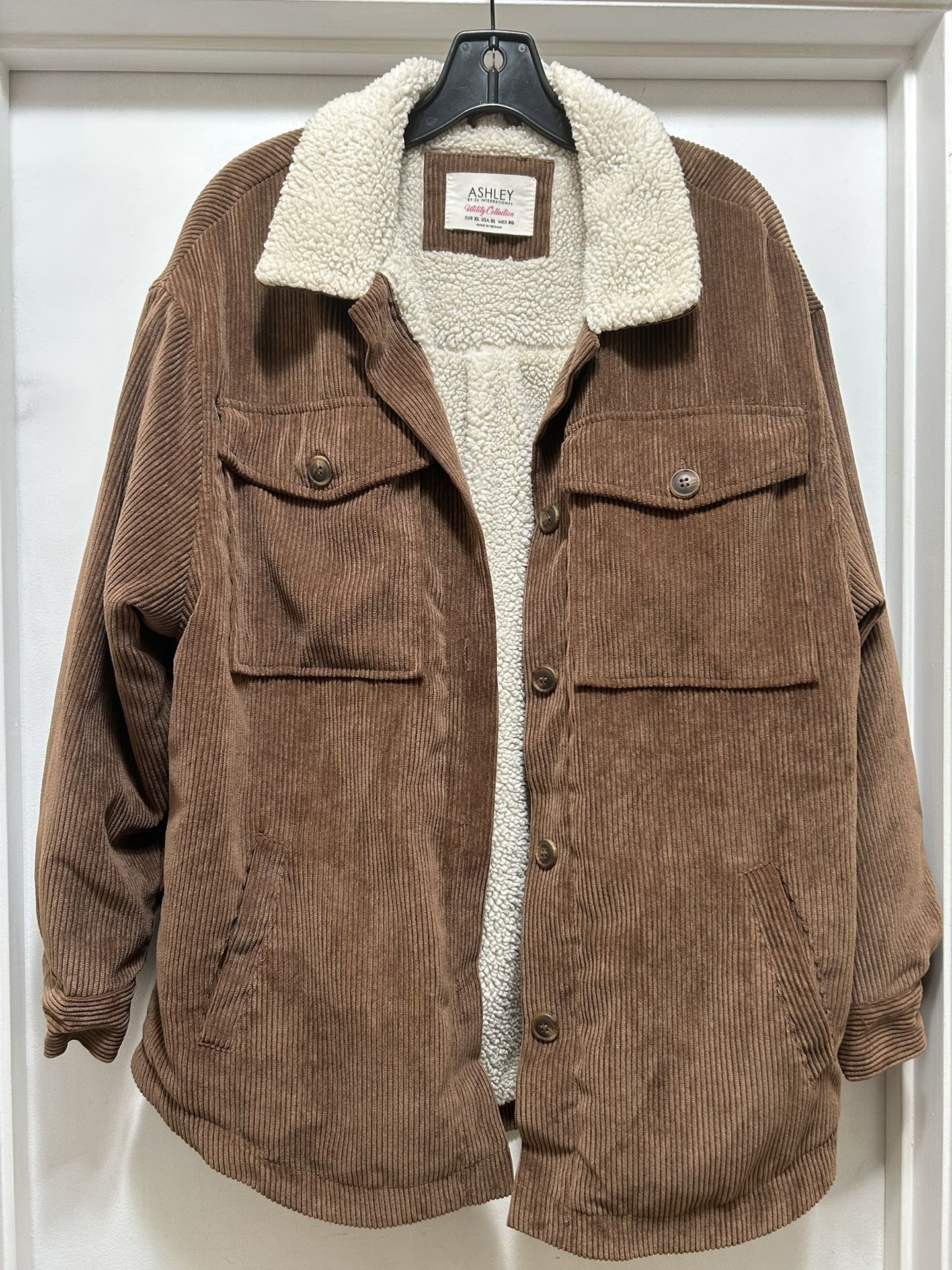 Brown Corduroy Shirt Jacket XL