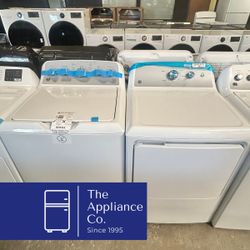 GE Top Load Washer & Electric Dryer Set
