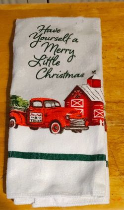 Christmas dish towel