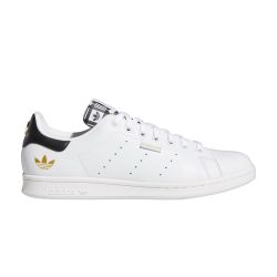 Used Adidas Originals Stan Smith MINI TREFOIL Black White GOLD Hp3250 Men's 7 Shoes
