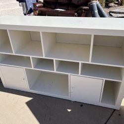 GORGEOUS White Shelving Unit/Entertainment Center