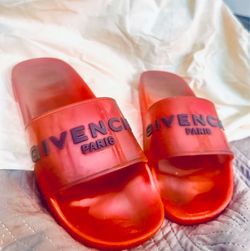 Red Givenchy Transparent Slides