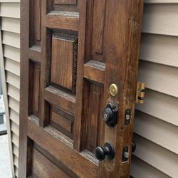 Antique Wood Entry Door