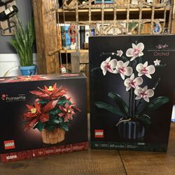 Legos Poinsettia And Orchid Sets