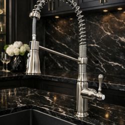 kitchen faucet 20" brushed nickel