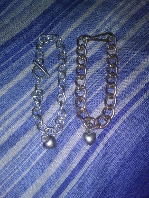 Silver Bracelet With Heart