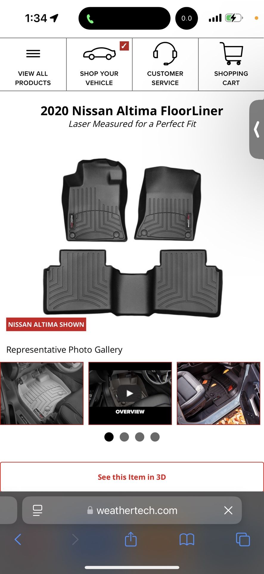 WeatherTech Mats / Nissan Altima (2020)