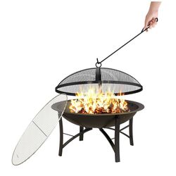 Fire Beauty Fire Pit for Outside Wood Grill 