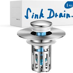  Sink Drain Strainer Stopper for Bathroom Usage Suitable for Bathtub and wash Sink - Blue core