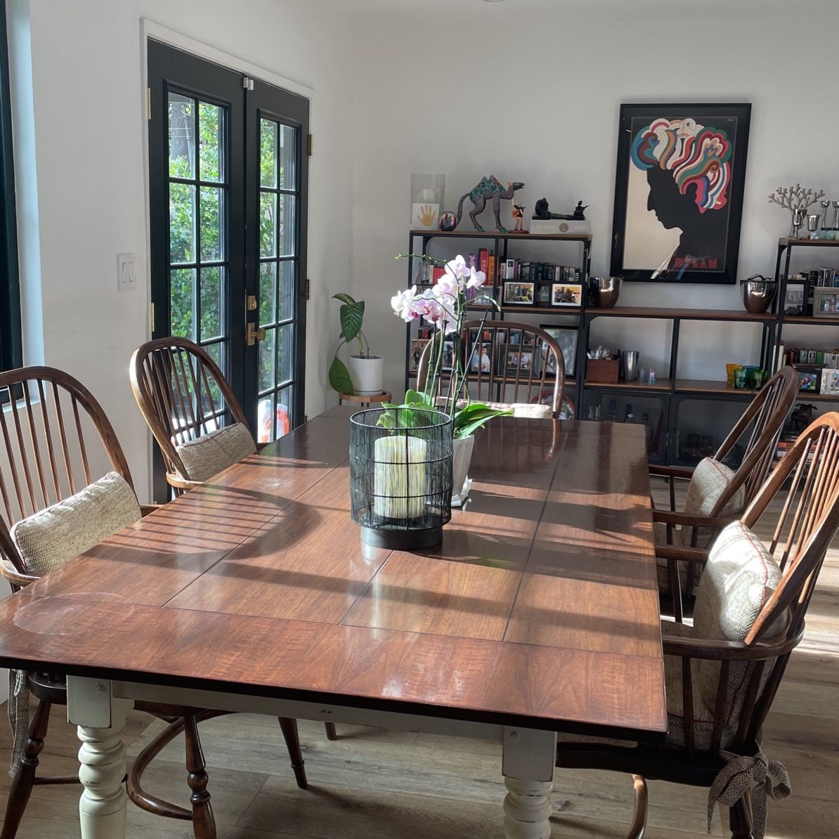 6-10 People Antique Dining Room Table And Chairs 