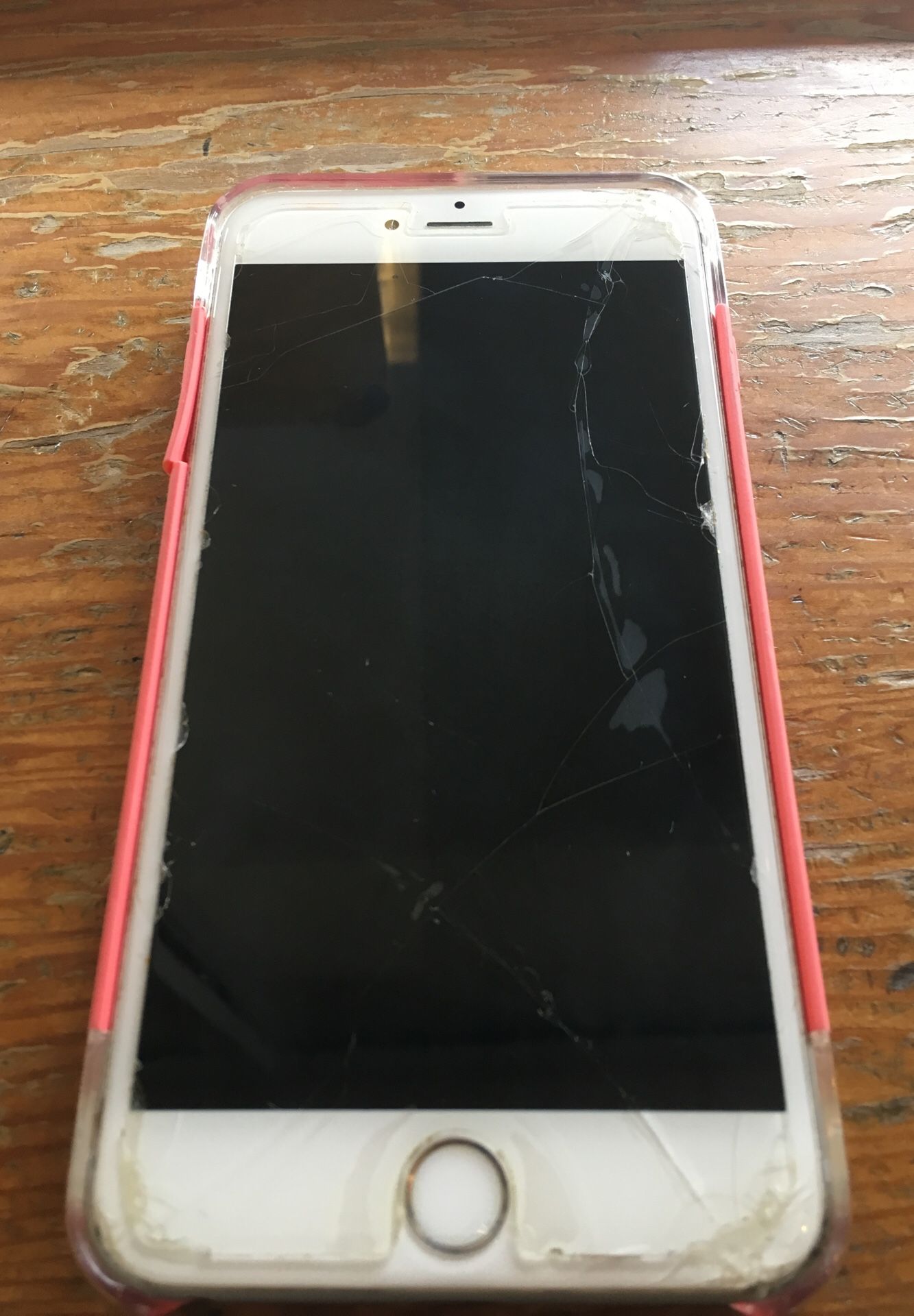 iPhone 7 Plus at&t sscreen protector is cracked not screen great condition