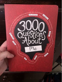 3000 questions about me book