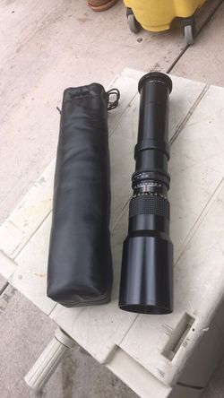 Black lens with pouch
