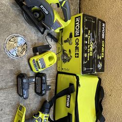 RYOBI ONE+ 18V Cordless 2-Tool Combo Kit with Drill/Driver, Circular Saw, (2) 1.5 Ah Batteries, and Charger