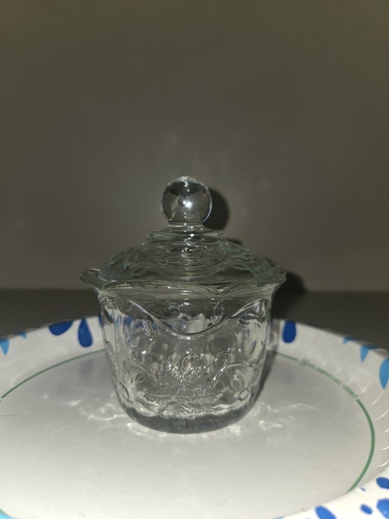 Vintage Princess House Crystal Sugar And Creamer Set