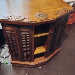Vintage Serving Cabinet-Solid Wood