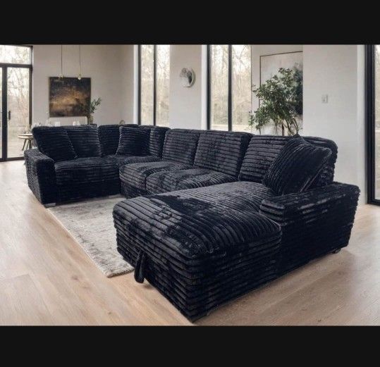 Sleeper Sectional Sofa Bed Stirage Couch With Bed
