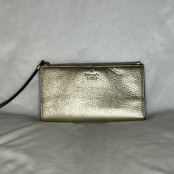 Kate Spade ♠️ Gold Wallet/Wristlet