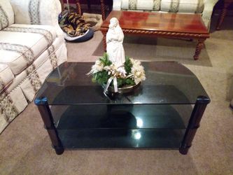 Glass TV stand