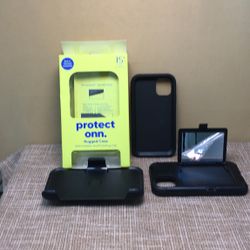iPhone, 11×2 with casing and cover with mirror