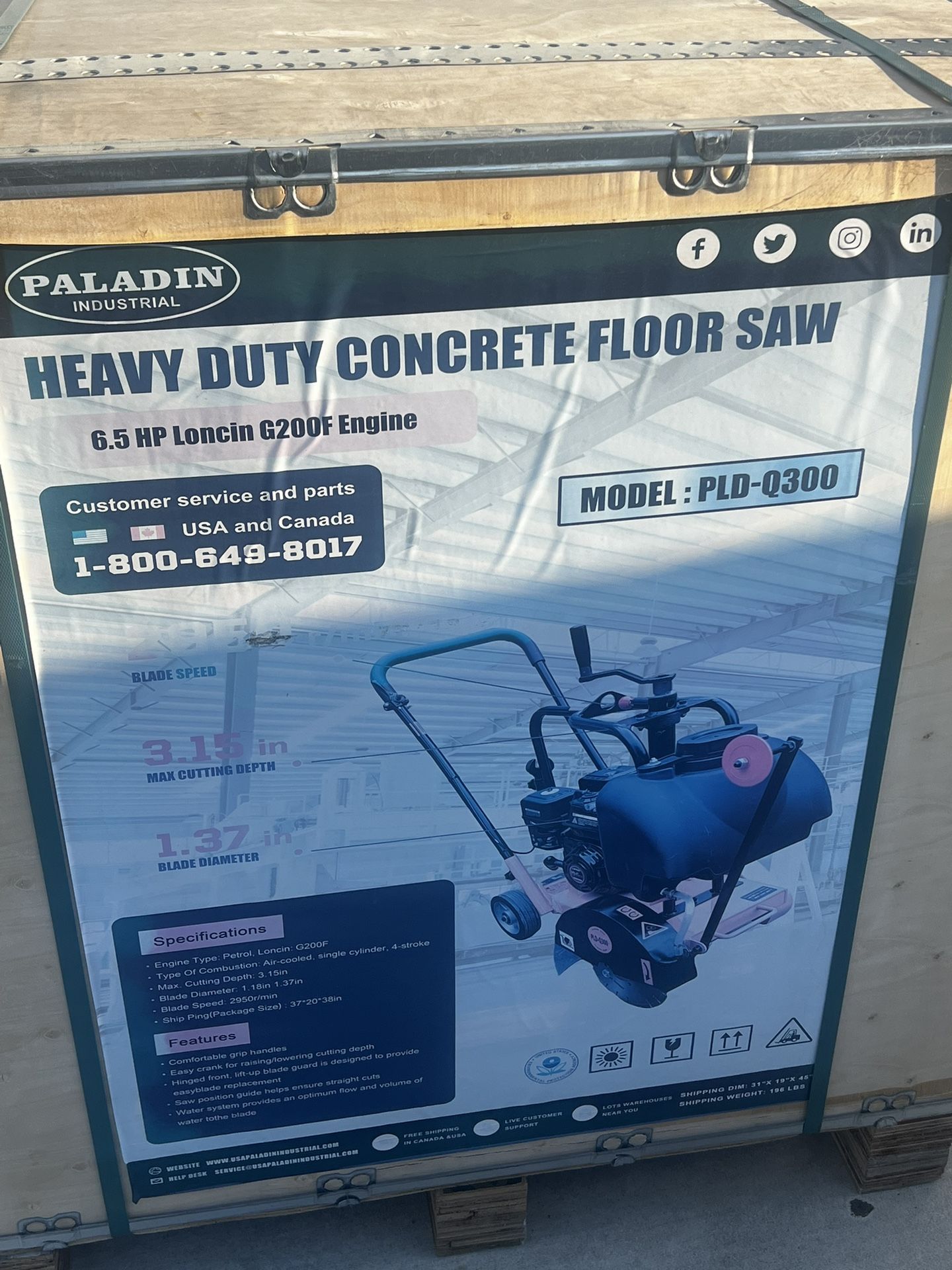 Heavy Duty Concrete Floor Saw