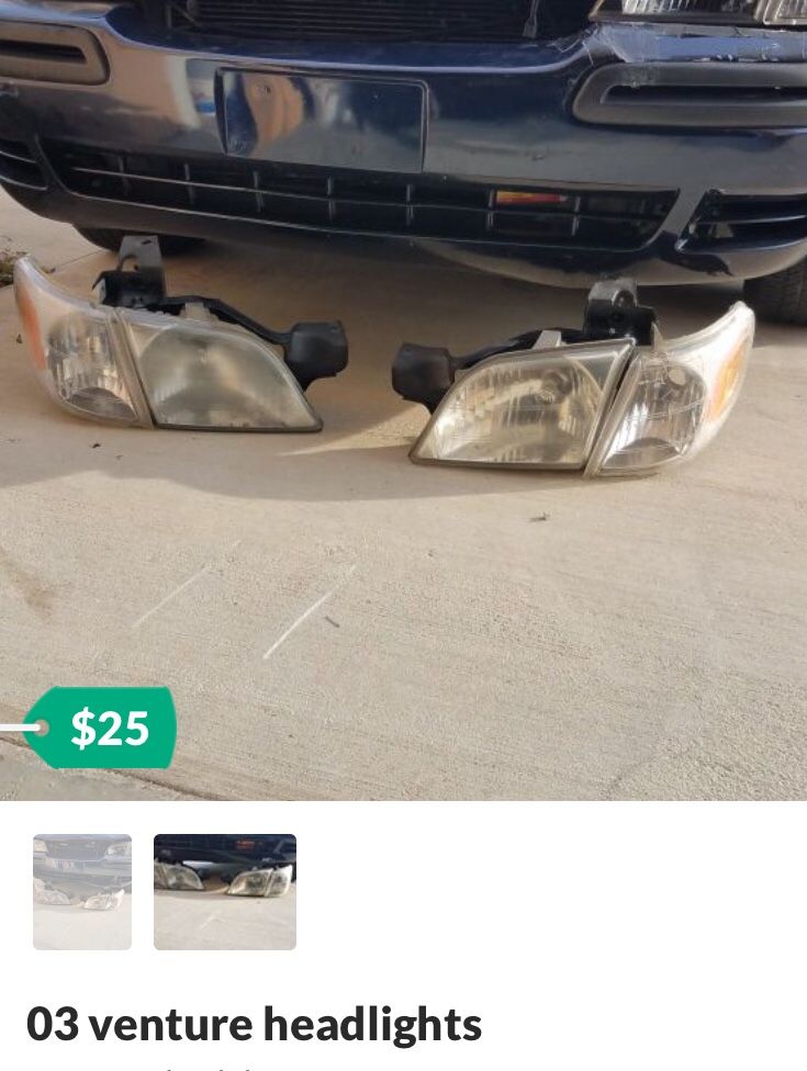Chevy Venture headlights