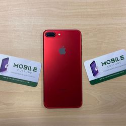 Unlocked Red iPhone 7 Plus 128gb (90 Day Same As Cash Financing Available)