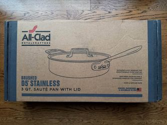 New All-Clad D5 Brushed Stainless Steel (5-ply) Sauté Pans - 3QT