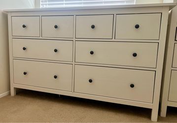 IKEA HEMNES 8-Drawer Dresser (White Stain) – Pre-Assembled + FREE LOCAL DELIVERY