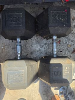 105 pound dumbbells