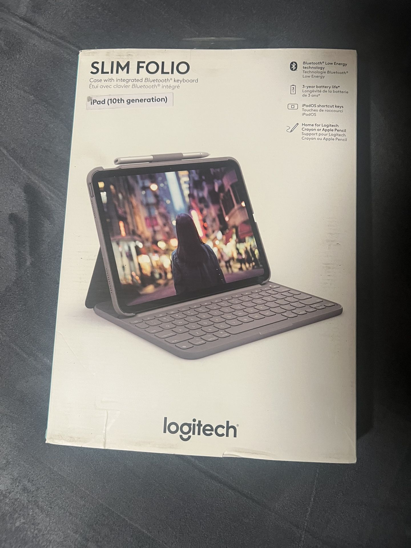 Logitech Slim Folio for iPad 10th generation-Brand new! Sealed!