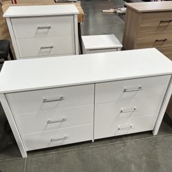 New! 6-Drawer White Dresser, bedroom dresser, white finish dresser, clothing storage unit, bedroom closet, closet storage, cabinet, Dresser, matching 
