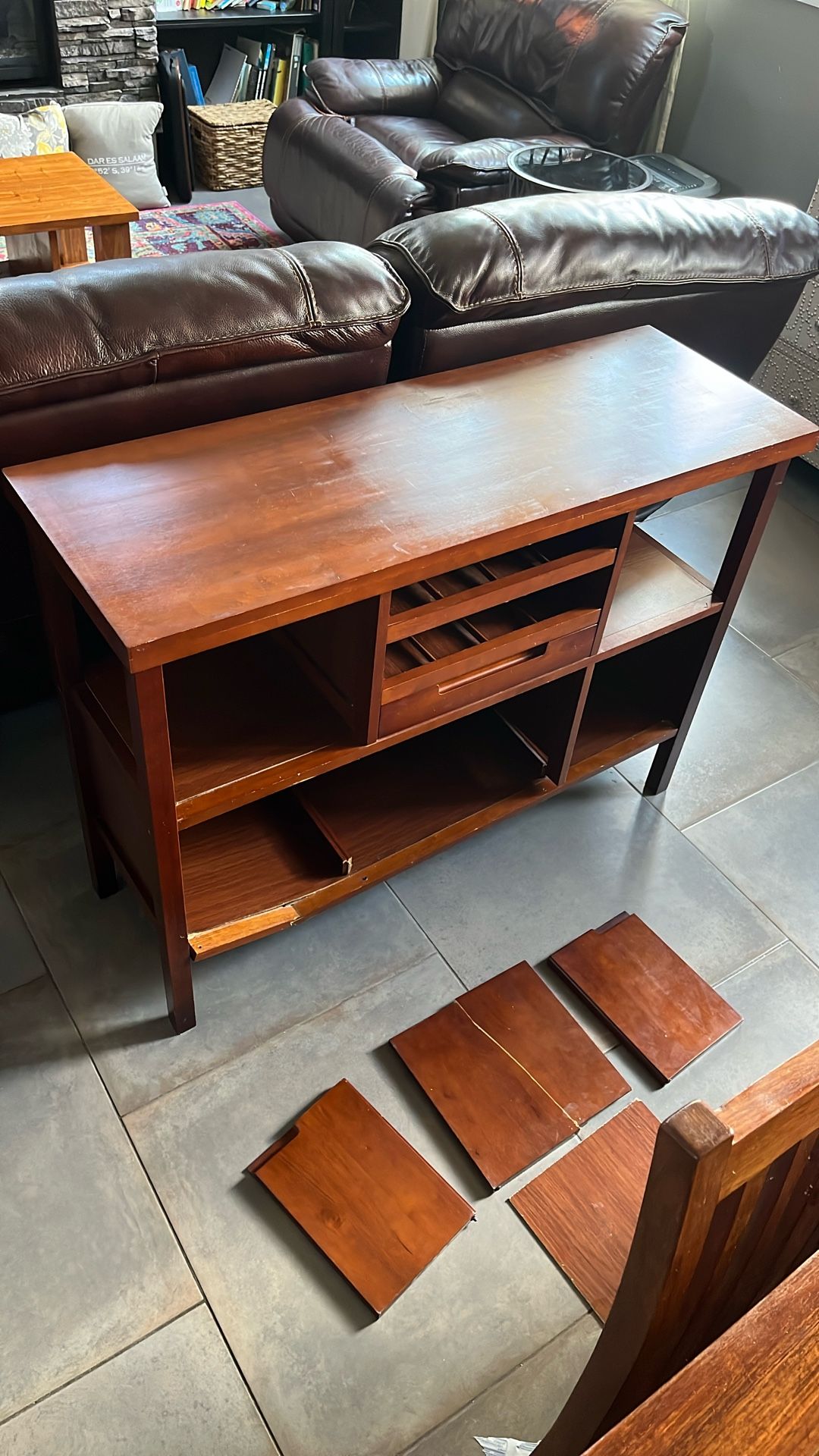 Wood Bar Side Table
