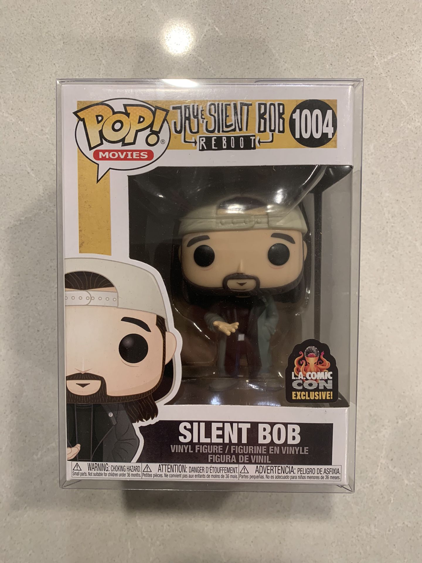 Silent Bob Funko Pop *MINT IN HAND* 2020 LACC Convention Exclusive Jay JSB J&SB Reboot 1004 with protector