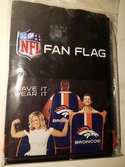 Denver Broncos Fan Flag