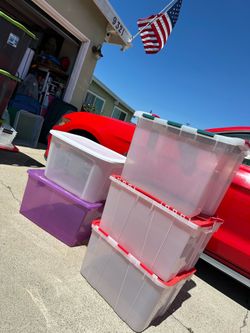 Plastic bins