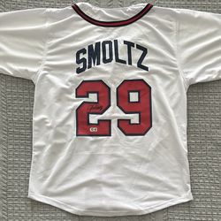 John Smoltz Signed Atlanta Braves Custom Pro Style Jersey Beckett