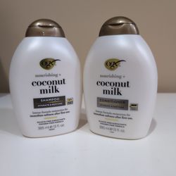 Ogx Coconut Milk Shampoo/Conditioner Set. $9
