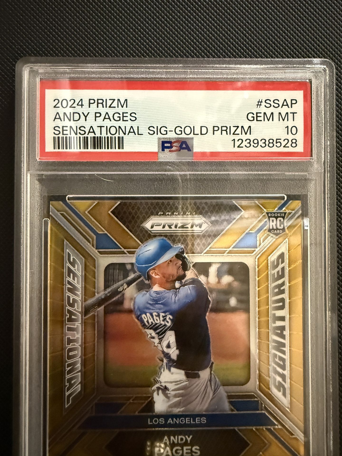 PSA 10 Auto Gold Andy Pages