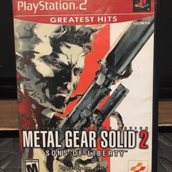 Metal Gear Solid 2 Ps2